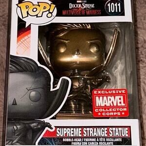 Funko Pop Supreme Strange Statue #1011 Collector Corps W/ Pop Protector NIB